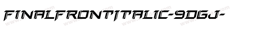 FinalFrontItalic-9DGj字体转换