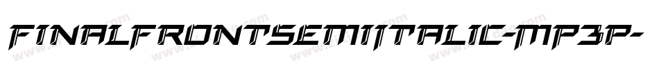 FinalFrontSemiItalic-MP3p字体转换