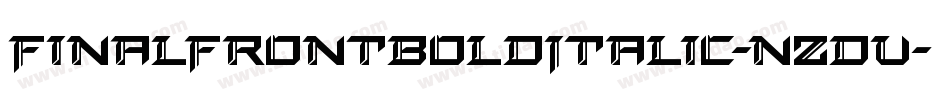 FinalFrontBoldItalic-nzDV字体转换