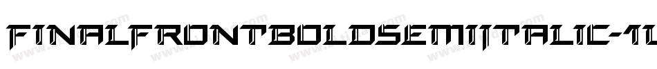 FinalFrontBoldSemiItalic-1Wl0字体转换