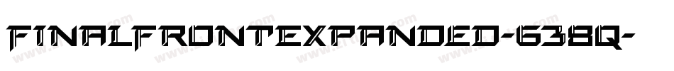 FinalFrontExpanded-638q字体转换