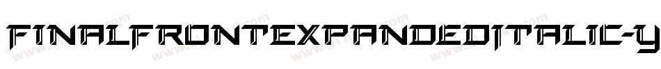 FinalFrontExpandedItalic-yz7d字体转换