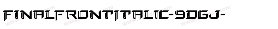 FinalFrontItalic-9DGj字体转换