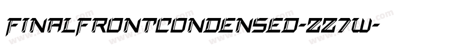 FinalFrontCondensed-zz7w字体转换