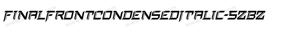 FinalFrontCondensedItalic-5ZBZ字体转换
