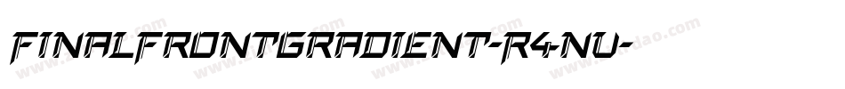 FinalFrontGradient-R4nV字体转换