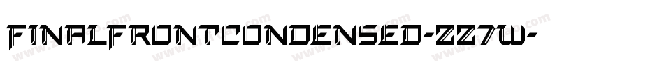 FinalFrontCondensed-zz7w字体转换