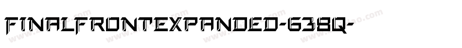 FinalFrontExpanded-638q字体转换