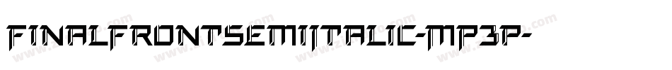 FinalFrontSemiItalic-MP3p字体转换