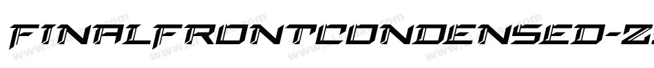 FinalFrontCondensed-zz7w字体转换
