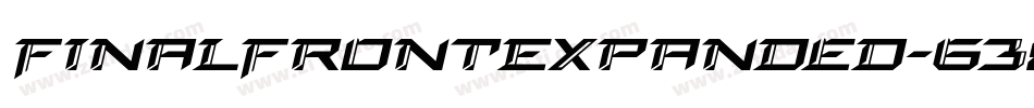 FinalFrontExpanded-638q字体转换