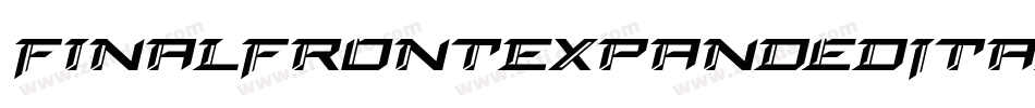 FinalFrontExpandedItalic-yz7d字体转换