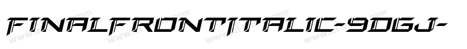 FinalFrontItalic-9DGj字体转换