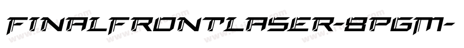 FinalFrontLaser-8pgM字体转换
