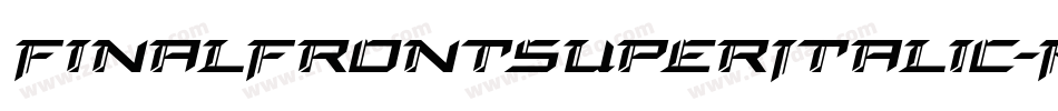 FinalFrontSuperItalic-KmZW字体转换