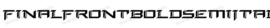 FinalFrontBoldSemiItalic-1Wl0字体转换