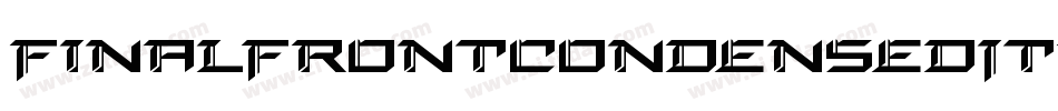 FinalFrontCondensedItalic-5ZBZ字体转换