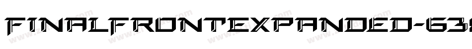 FinalFrontExpanded-638q字体转换