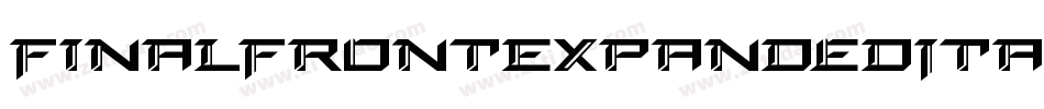 FinalFrontExpandedItalic-yz7d字体转换