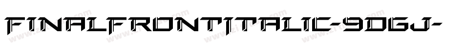 FinalFrontItalic-9DGj字体转换