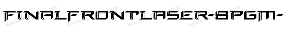 FinalFrontLaser-8pgM字体转换