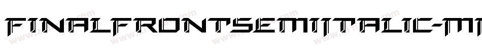 FinalFrontSemiItalic-MP3p字体转换
