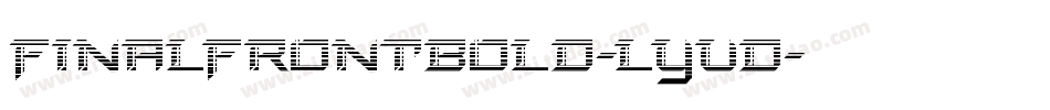 FinalFrontBold-lyVD字体转换