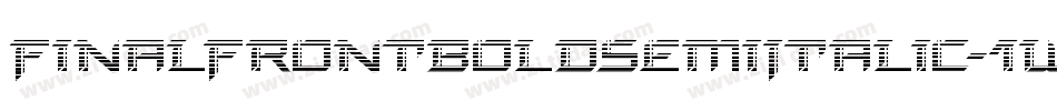 FinalFrontBoldSemiItalic-1Wl0字体转换
