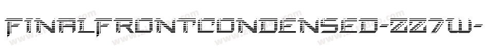 FinalFrontCondensed-zz7w字体转换
