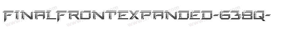 FinalFrontExpanded-638q字体转换