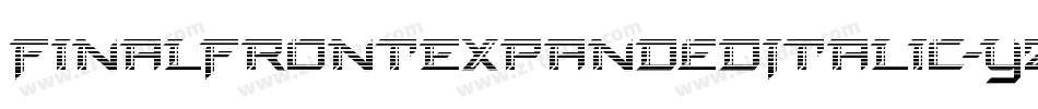 FinalFrontExpandedItalic-yz7d字体转换