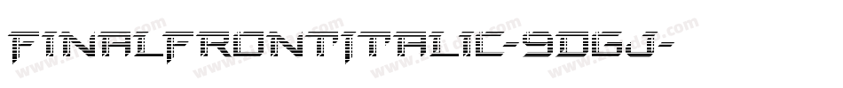 FinalFrontItalic-9DGj字体转换