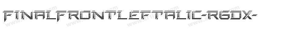 FinalFrontLeftalic-r6Dx字体转换