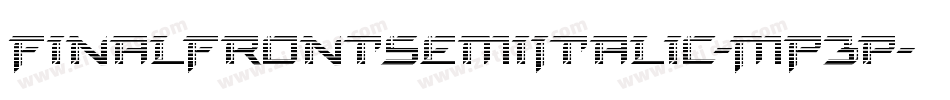 FinalFrontSemiItalic-MP3p字体转换