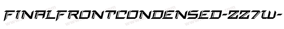 FinalFrontCondensed-zz7w字体转换