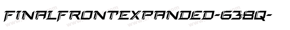 FinalFrontExpanded-638q字体转换