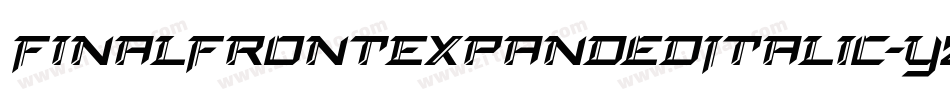 FinalFrontExpandedItalic-yz7d字体转换