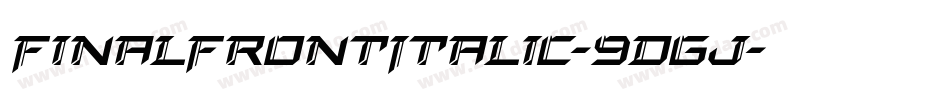 FinalFrontItalic-9DGj字体转换