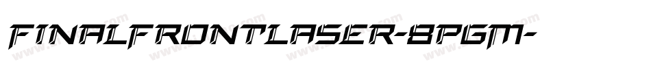 FinalFrontLaser-8pgM字体转换