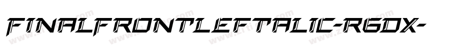 FinalFrontLeftalic-r6Dx字体转换
