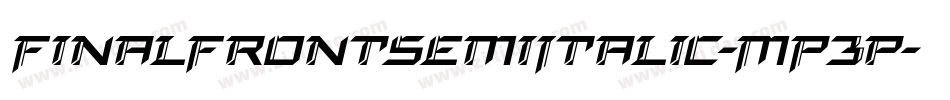 FinalFrontSemiItalic-MP3p字体转换