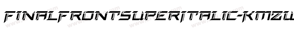 FinalFrontSuperItalic-KmZW字体转换