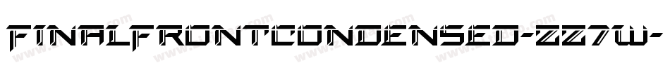 FinalFrontCondensed-zz7w字体转换