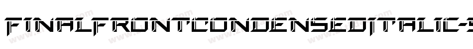 FinalFrontCondensedItalic-5ZBZ字体转换