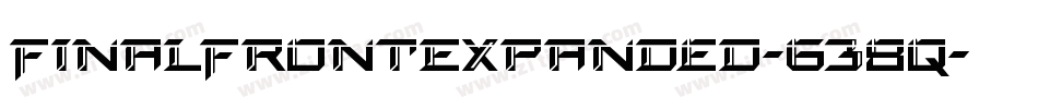 FinalFrontExpanded-638q字体转换