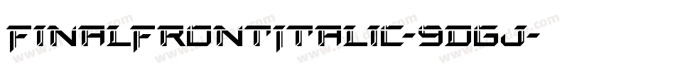 FinalFrontItalic-9DGj字体转换
