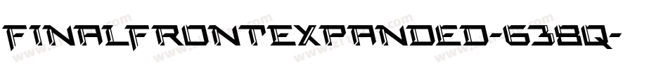 FinalFrontExpanded-638q字体转换