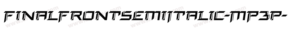 FinalFrontSemiItalic-MP3p字体转换