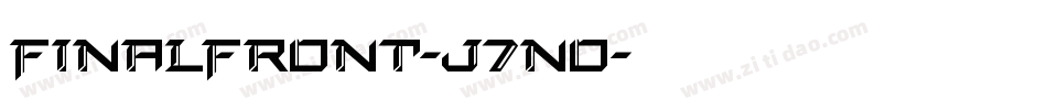FinalFront-J7no字体转换