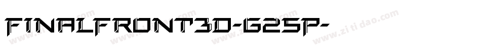 FinalFront3D-G25P字体转换